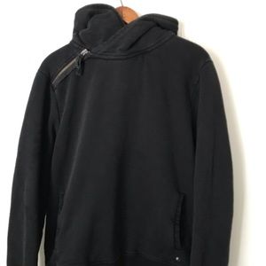 Men’s All saints black zippered hoodie size medium